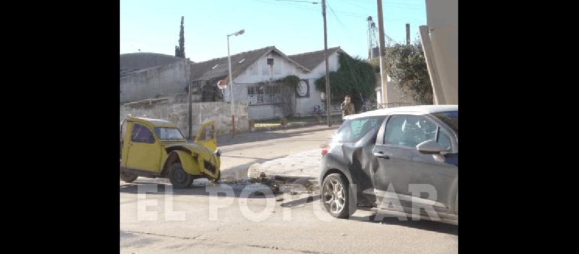 Accidente en pleno centro de La Madrid