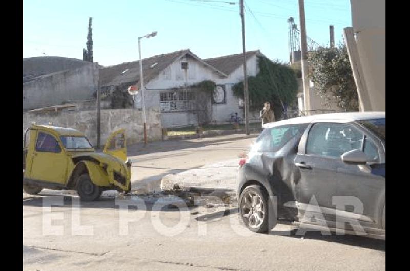 Accidente en pleno centro de La Madrid