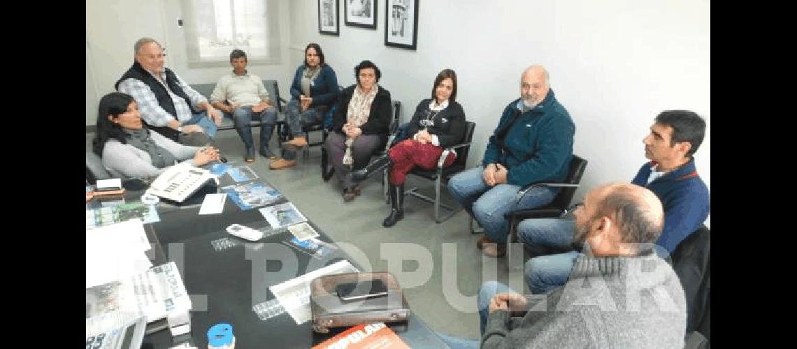 El encuentro se realizÃ³ en el despacho del Intendente Municipal 