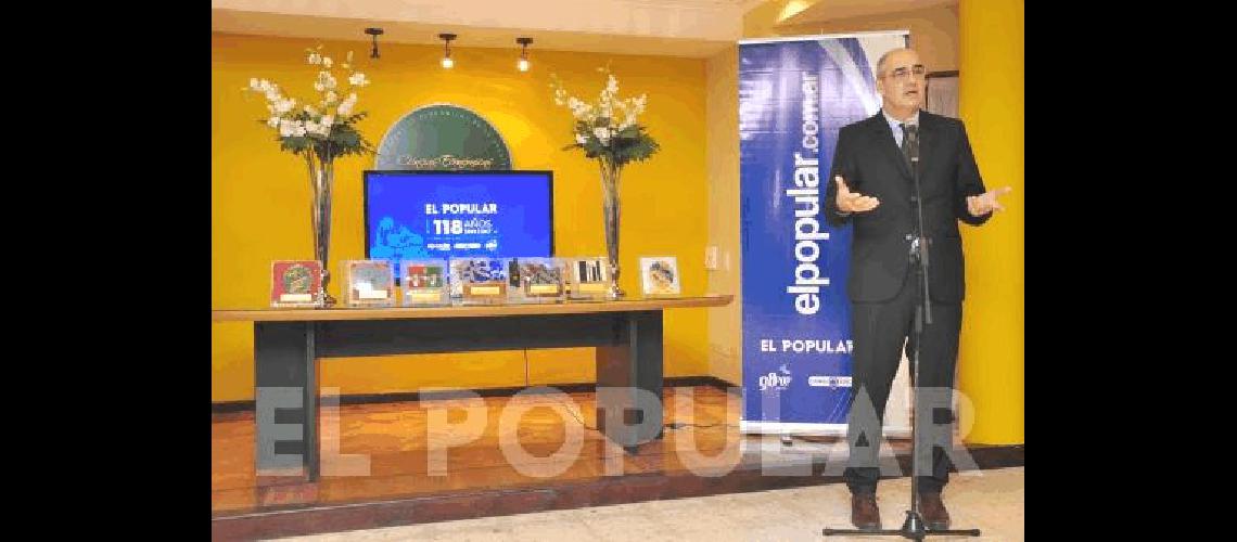 El director de EL POPULAR Medios Ing Jorge Botta inaugurÃ³ la ceremonia 