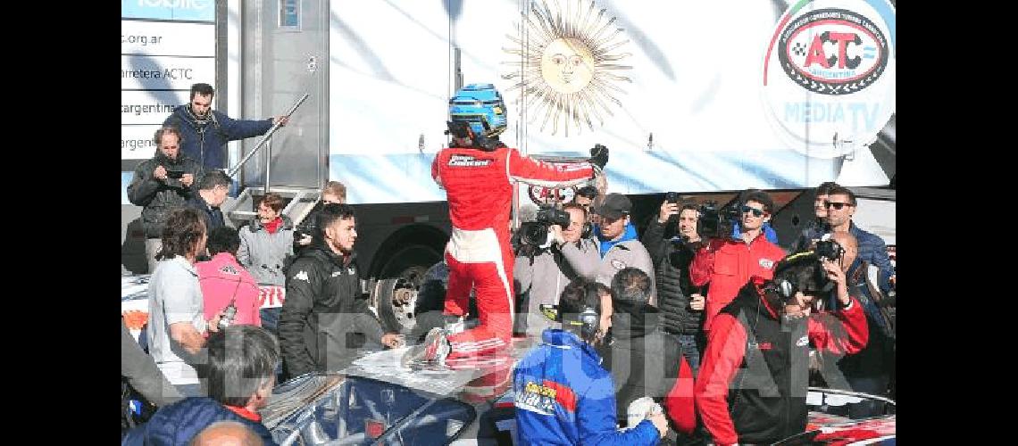 Inolvidable Diego Ciantini celebra su primera victoria en el TC Mouras El de Balcarce entrÃ³ al Grupo de los Doce 