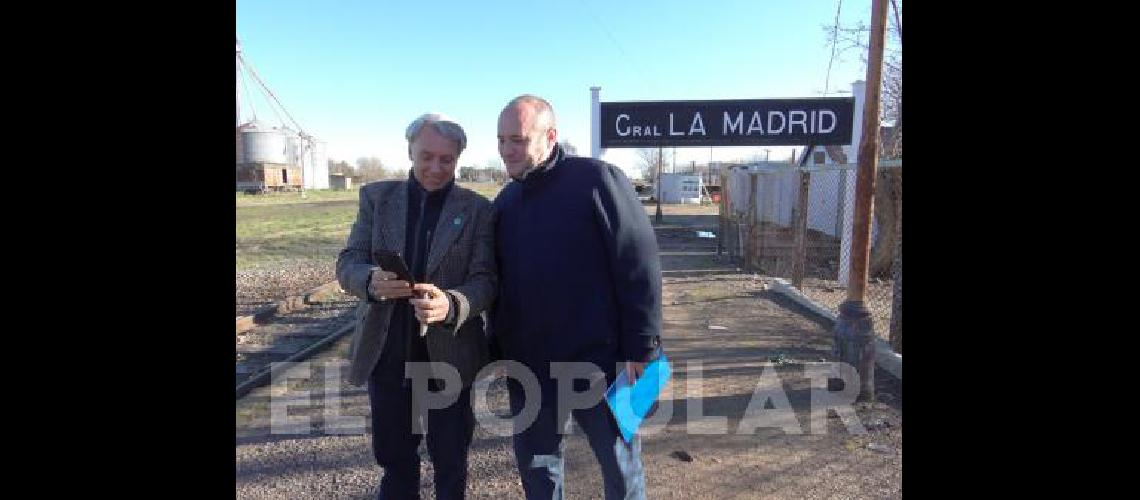 El intendente Randazzo recibiÃ³ al presidente de Trenes Argentinos Operaciones Marcelo Orfila en la EstaciÃ³n de Ferrocarril de La Madrid 