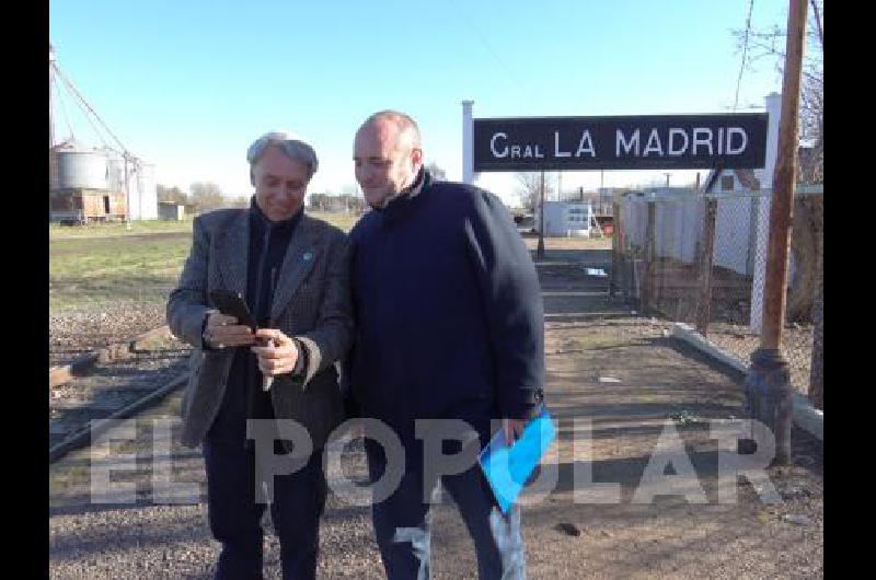 El intendente Randazzo recibiÃ³ al presidente de Trenes Argentinos Operaciones Marcelo Orfila en la EstaciÃ³n de Ferrocarril de La Madrid 