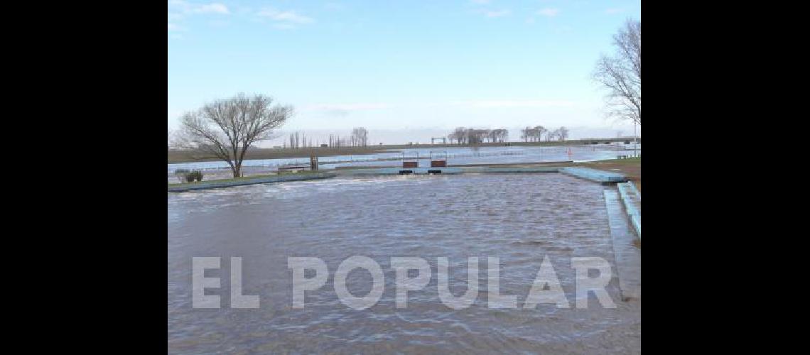 El arroyo Salado saliÃ³ de su cauce normal 