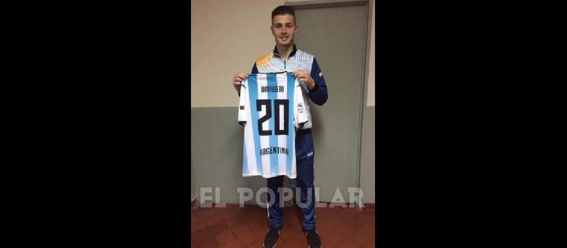 Juan Ignacio Barbieri ya tiene su camiseta de la SelecciÃ³n 