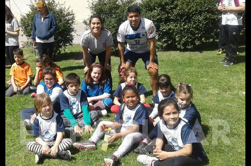 Racing y una actividad abierta en el Parque Helios Eseverri