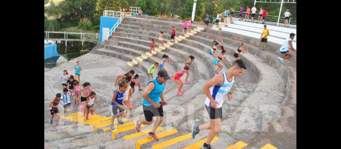 La actividad se realiza a la tarde en el anfiteatro y zonas del complejo 