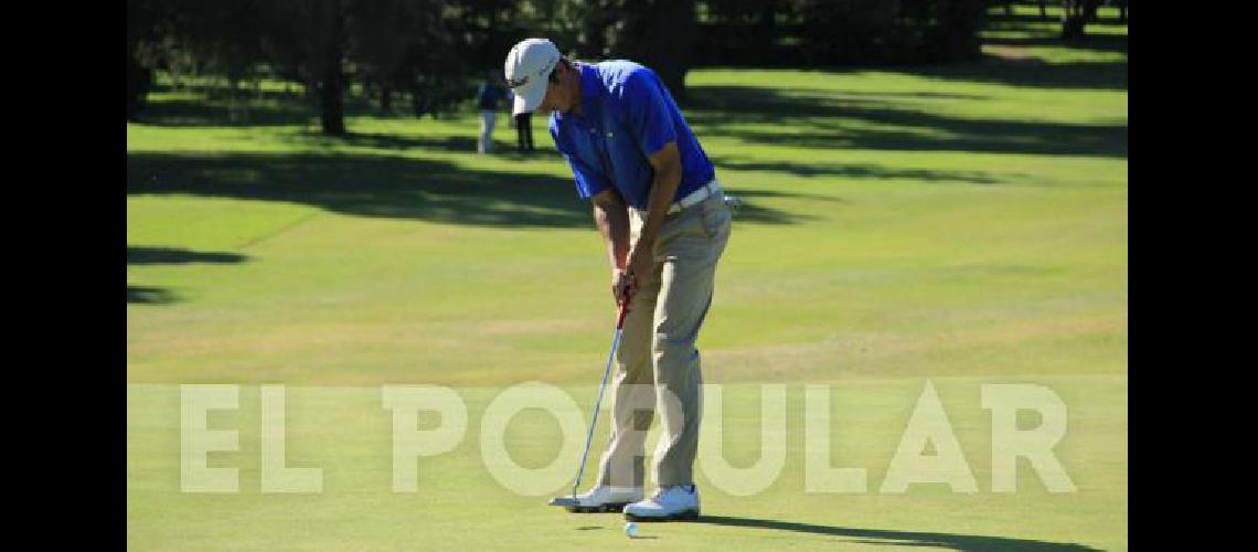 El golfista Francisco BidÃ© exhibiÃ³ un buen nivel en el Mar del Plata Golf Club 