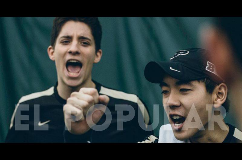 Mateo Julio en el torneo Colegial paralelo a Indian Wells