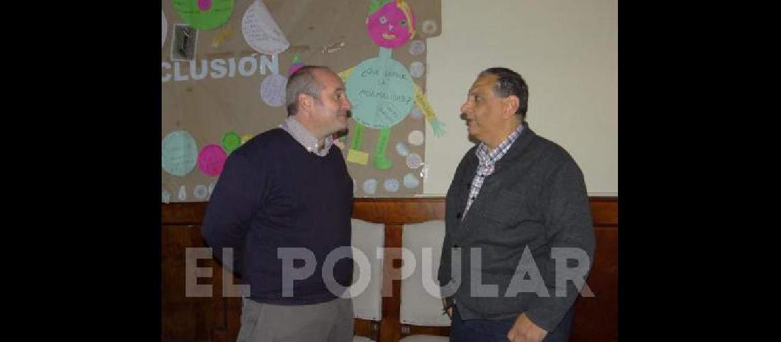 El intendente MartÃ­n Randazzo junto al jefe de Gabinete Sergio Jackson 