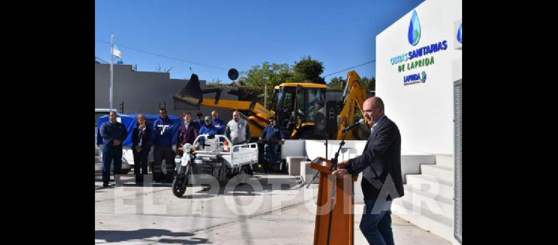 Obras Sanitarias  comenzÃ³ a funcionar en el tanque de Agua sito en Benito MartÃ­nez y Santamarina 