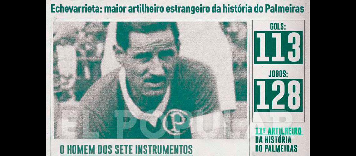 El mejor delantero en la historia <br>de Palmeiras jugoacute en Estudiantes