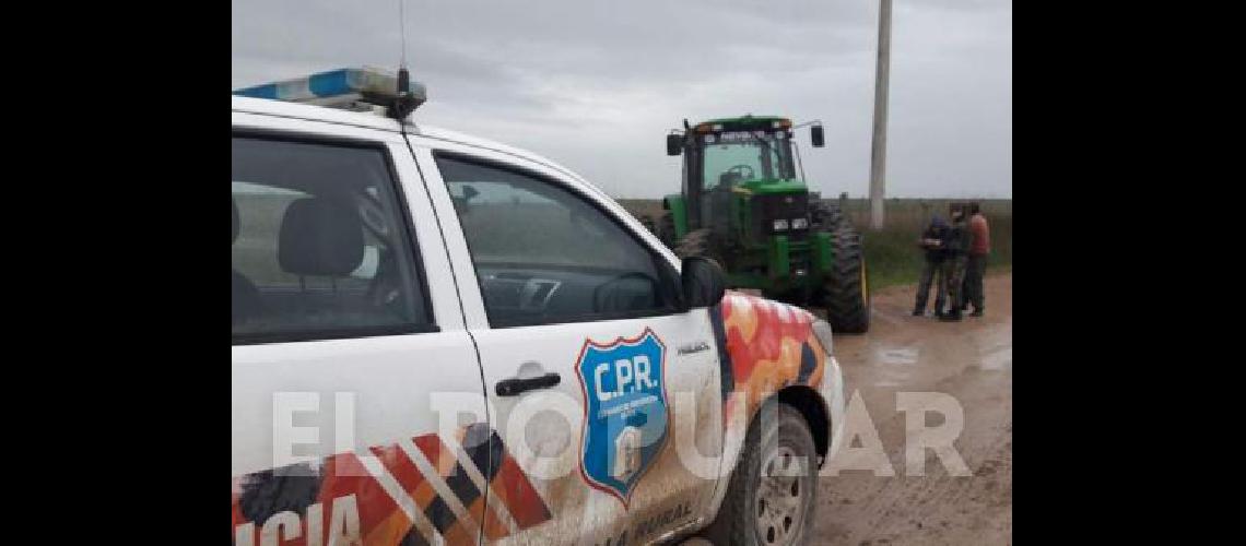 Un tractor fue interceptado en trÃ�nsito por un camino rural 