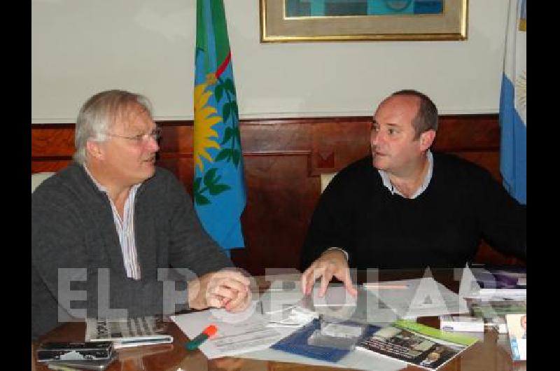 El intendente Randazzo se reuniÃ³ con el Provincial de Agua y Cloacas MartÃ­n Heinrich 