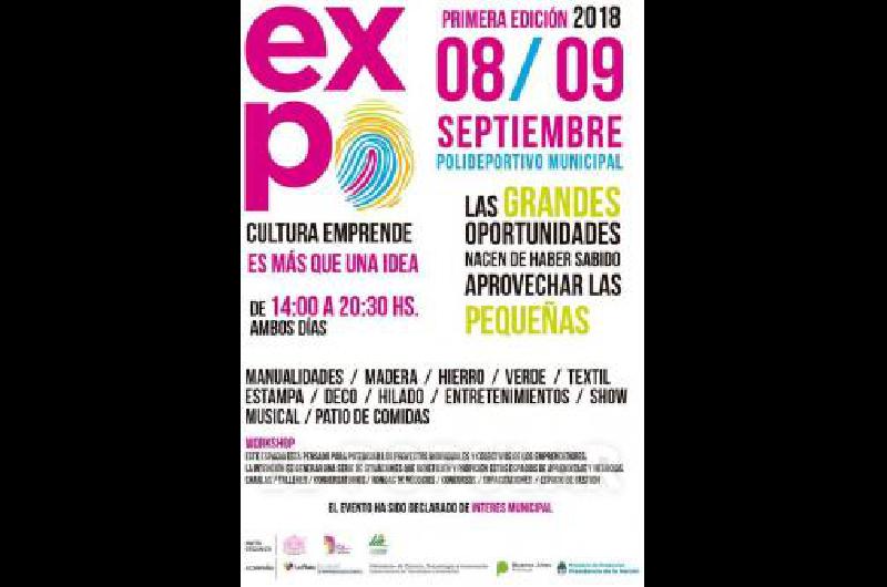 El fin de semana se llevarÃ� a cabo en el Polideportivo de La Madrid la primera ediciÃ³n de Expo Cultura Emprende 