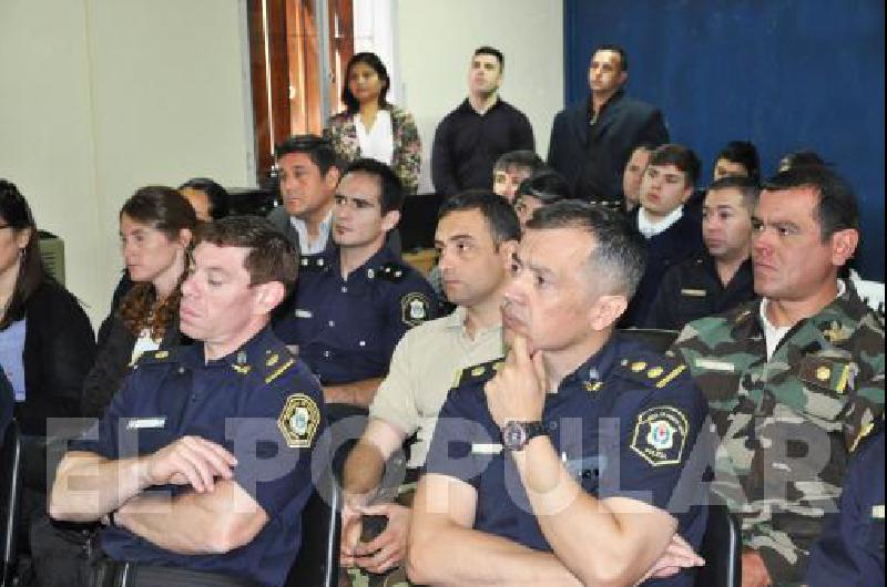 Participaron autoridades locales de las dependencias policiales 