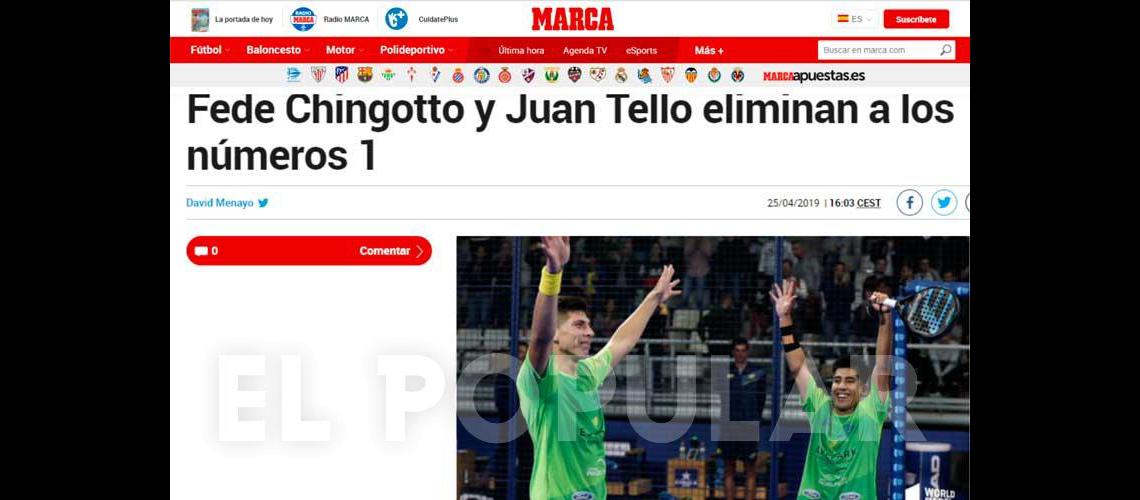 Son noticia en Marca de Espantildea