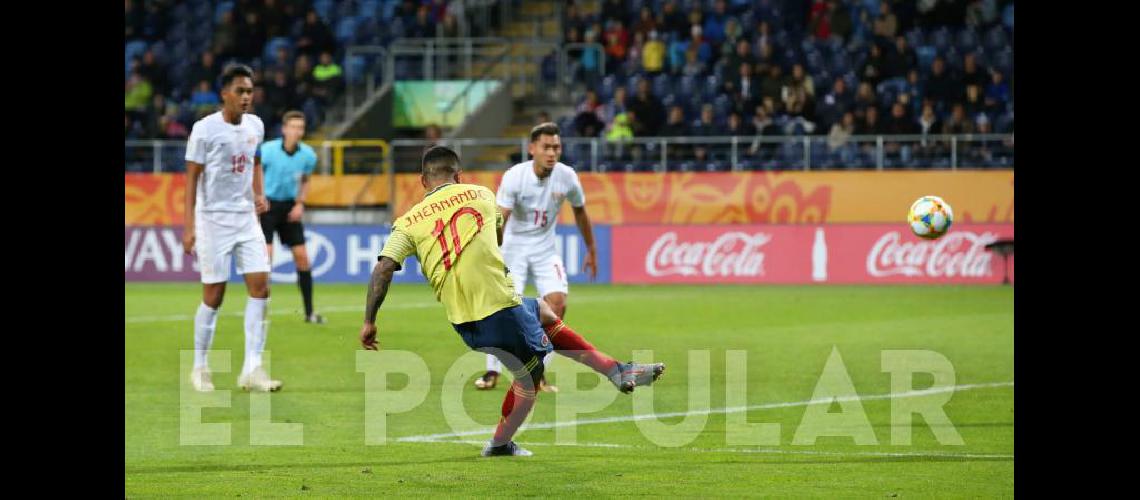 Colombia avanzoacute con una goleada