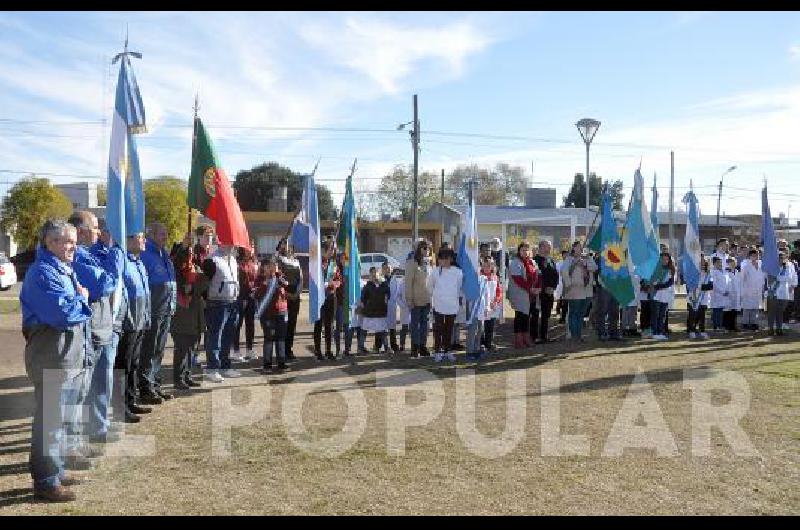 La ceremonia se llevÃ³ a cabo en la plaza situada en Canaveri y Laprida 