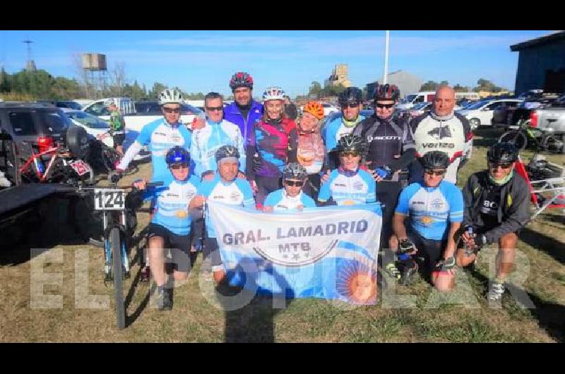 En la cuarta fecha del Campeonato Ocho Ciudades compitieron 14 ciclistas de La Madrid 