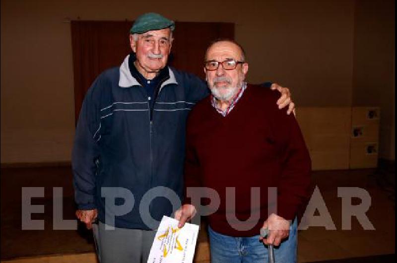 El profesor Eduardo Aldasoro y Adolfo Coco Palahy 