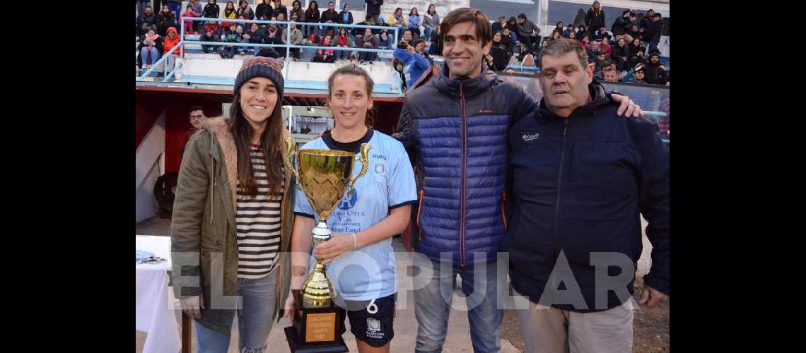 Agustina Barroso estuvo en el partido Claudio MartÃ­nez