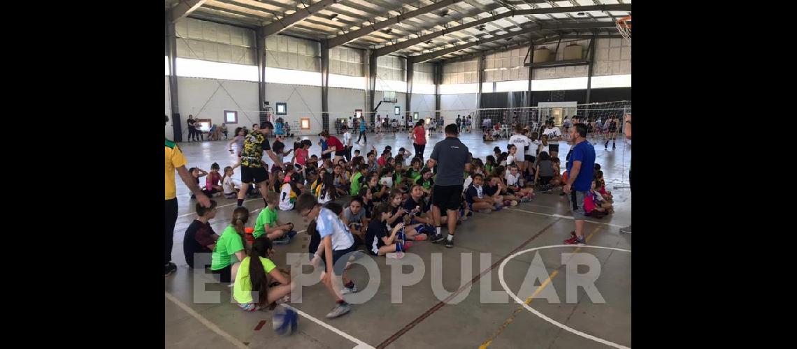 Cierre de antildeo en mini voacuteleibol