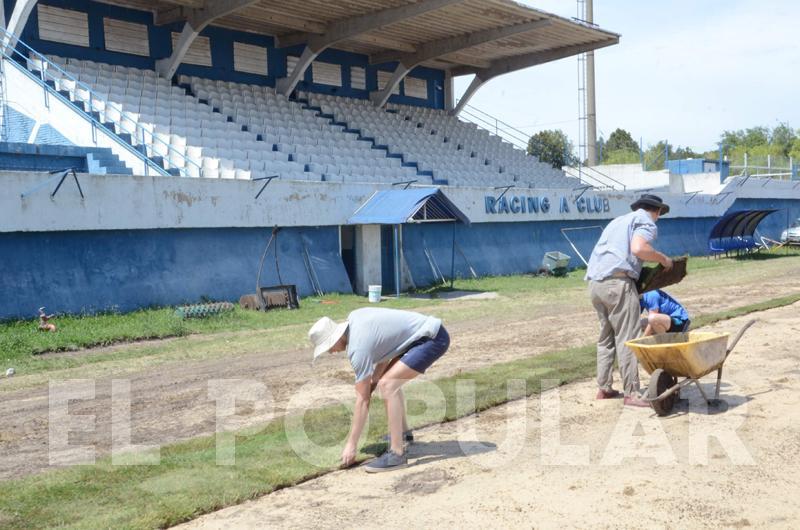 Se colocoacute el nuevo piso