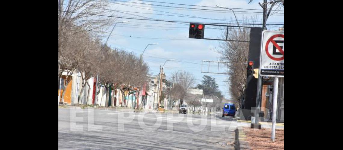 La ciudad desierta fue la postal de un domingo atÃ­pico para Laprida 