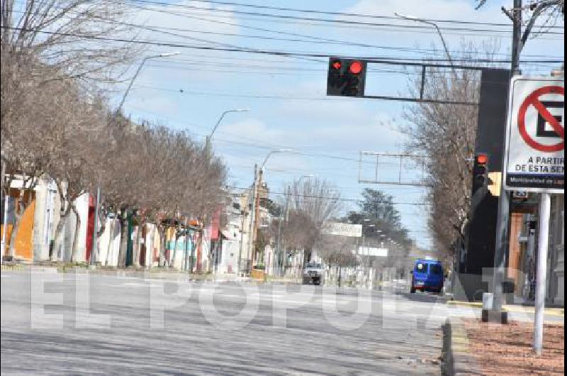 La ciudad desierta fue la postal de un domingo atÃ­pico para Laprida 