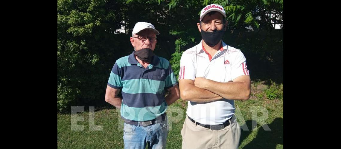 Manuel EstÃ©vez y HernÃn Carroze  Prensa Golf CAE 