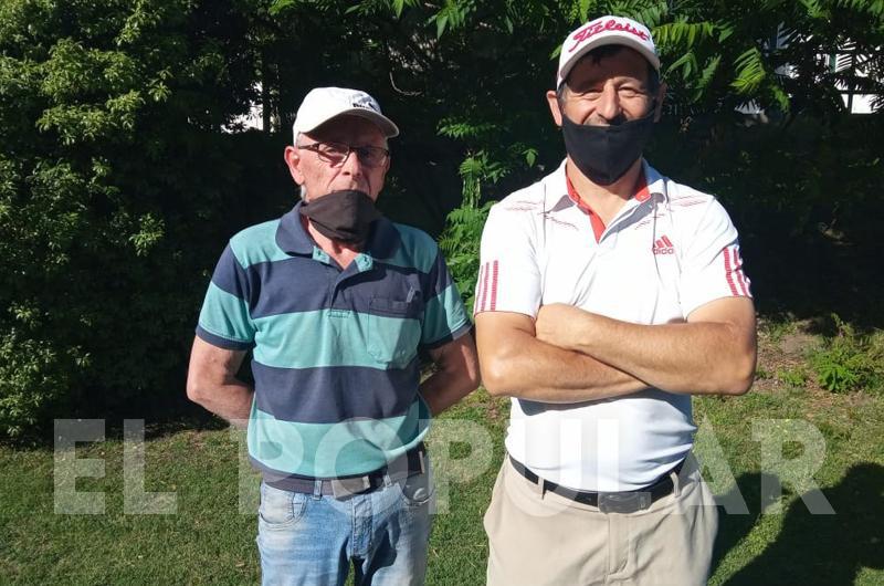 Manuel EstÃ©vez y HernÃn Carroze  Prensa Golf CAE 