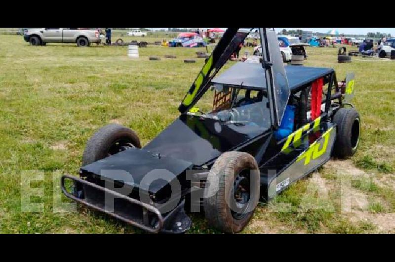 El piloto de Laprida estuvo presente recientemente en el autÃ³dromo de Azul con su unidad de la categorÃ­a Minicross 