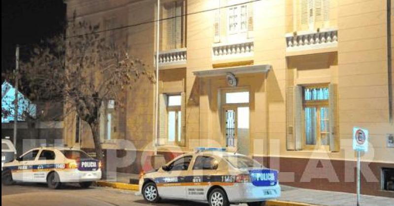 Comisaría primera de Olavarría donde fueron alojados los detenidos