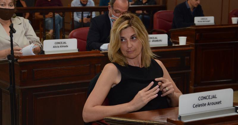 Celeste Arouxet (Ahora Olavarría) cuestionó el tratamiento del primer proyecto sin despacho de la comisión de Hacienda