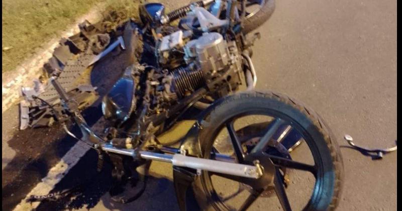 La motocicleta era conducida por un olavarriense de 26 años