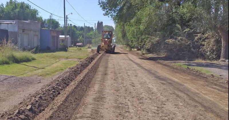 Se realizaron trabajos de nivelación en la calle San Martín