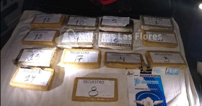 Aprehendieron a un olavarriense en la Ruta 3 con marihuana