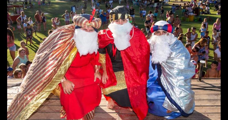 Los Reyes Magos en el balneario de La Madrid