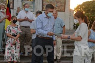 El intendente Ezequiel Galli encabezó el acto protocolar por el aniversario de la Colonia