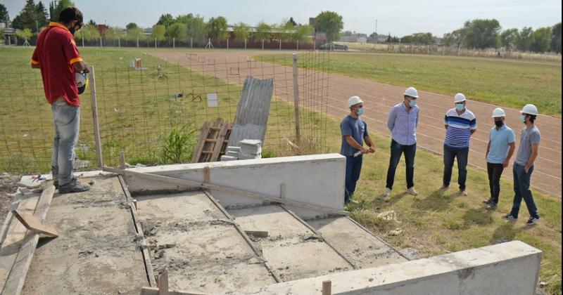 La obra lleva un 40-en-porciento- de avance de obras con baños gradas y depósito