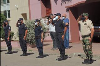 Los efectivos policiales ascendidos se desempeñan en la estación de la Policía Comunal y en el CPR