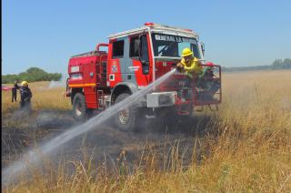 Intenso trabajo para bomberos voluntarios