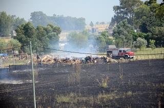 Los incendios de pastizales concentraron las tareas de ayer para Bomberos