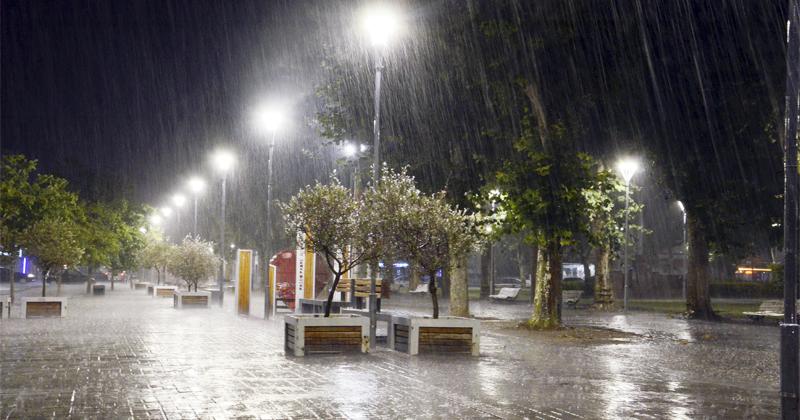 La fuerte tormenta alivió moment�neamente el calor