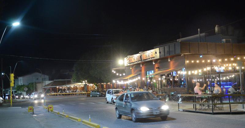 El grueso movimiento por las noches se focaliza sobre los mrgenes del arroyo Tapalqué