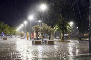 La fuerte tormenta alivió moment�neamente el calor