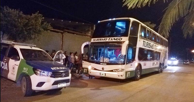 El colectivo provenía de Buenos Aires