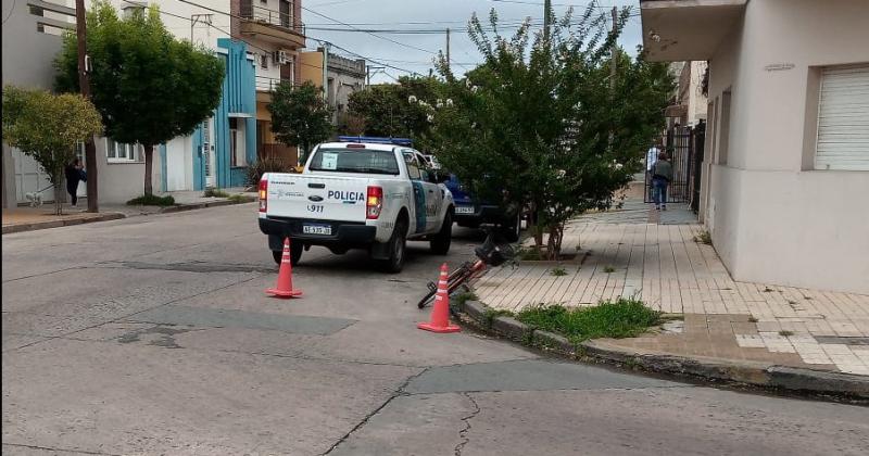 Una ciclista fue trasladada al Hospital tras un accidente