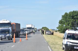 Fatal accidente a 5 kilómetros del cruce con San Jorge